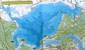 Заславское карта глубин