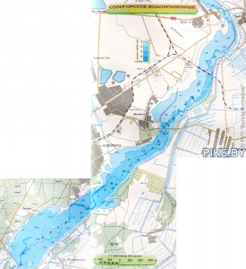 Солигорское водохранилище карта