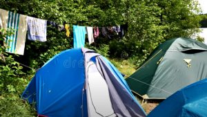 Выбрать место для палатки
